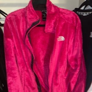 Pink north face sweater